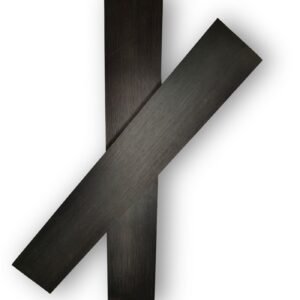 Aruj Musical Ebony Mandolin Fretboard - Set of 2 | 305x50x9mm Fingerboard Blanks | Pure Black
